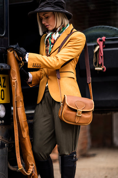 Heritage Tan Leather Gun Bag - Bradleys The Tannery