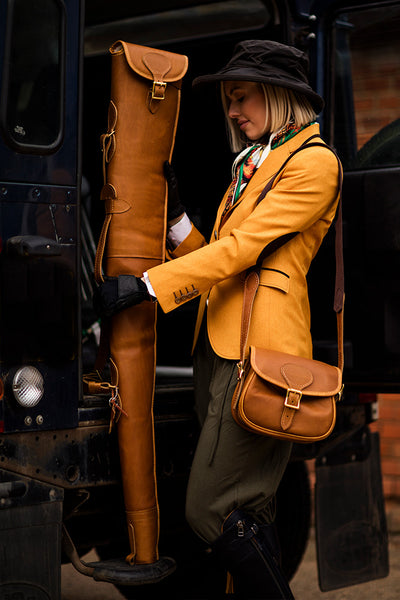 Heritage Tan Leather Gun Bag - Bradleys The Tannery