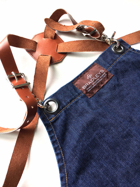 Denim and Leather Apron