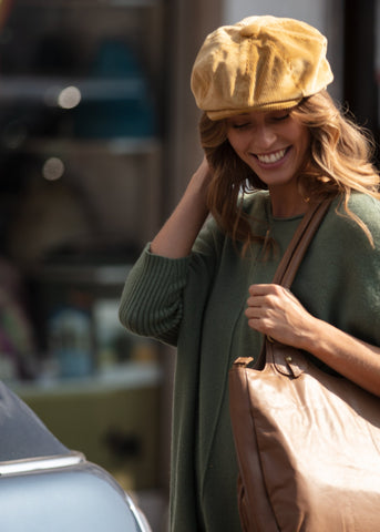 Cord Bakerboy Hat Made in England