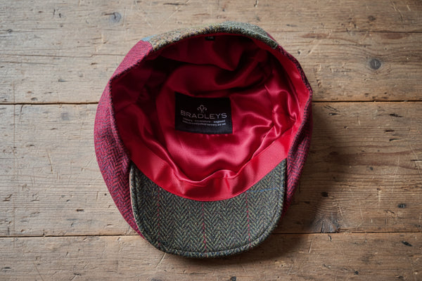 Flag & Tweed Unisex Patchwork  Flat Cap