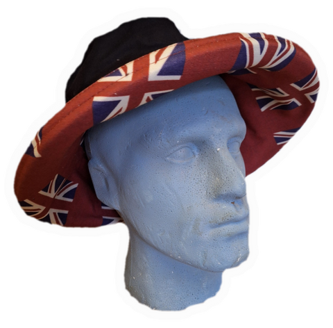 British Flag Waxed Cotton Sun Hat