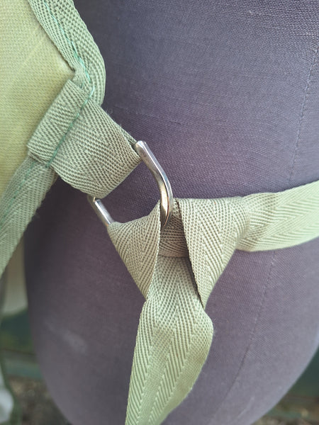 PU Coated Floral Linen Apron