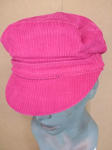 Pink Corduroy Cap