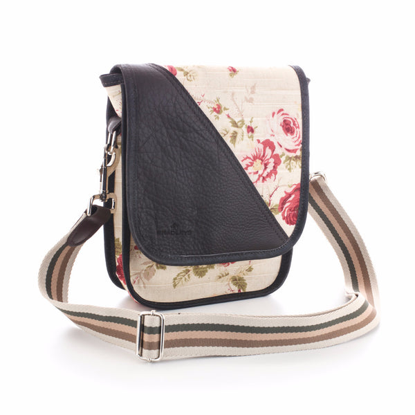 Handmade leather floral bag