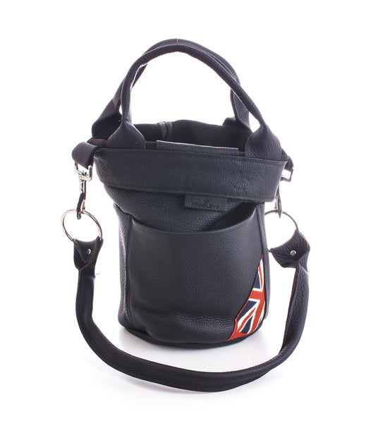 Handmade leather bucket bag