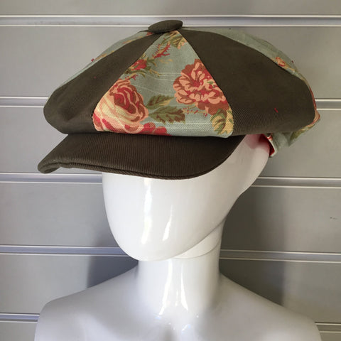 Breton Cap - Khaki and Blue