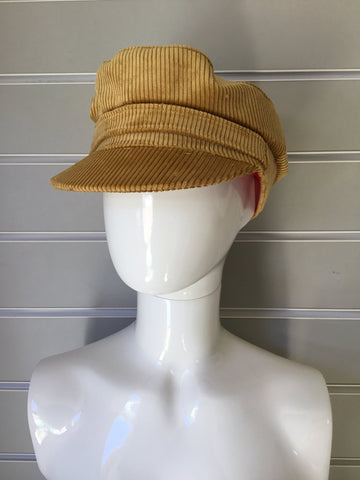 Gold Corduroy Cap